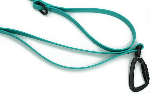 PACKT - Ultralite Waterproof Two Handle Dog Leash Large Dogs |Made in USA, 100% Waterproof & Stronger Than Leather Dog Leash for Medium Dogs |Outdoor Dog Leash with Two Handles| Berry - 5 ft. in Kuwait