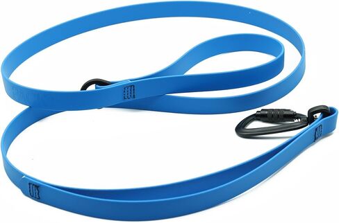 PACKT - Ultralite Waterproof Two Handle Dog Leash Large Dogs |Made in USA, 100% Waterproof & Stronger Than Leather Dog Leash for Medium Dogs |Outdoor Dog Leash with Two Handles| Berry - 5 ft. in Kuwait