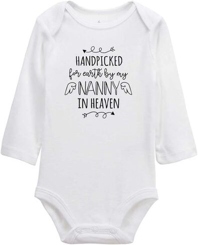 Migsrater Handpicked for Earth by My Nanny in Heaven for Infant Unisex Baby soft Long Sleeve Romper in Saudi Arabia