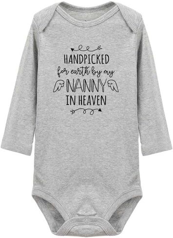 Migsrater Handpicked for Earth by My Nanny in Heaven for Infant Unisex Baby soft Long Sleeve Romper in Saudi Arabia