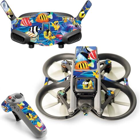 MightySkins Skin Compatible with DJI Avata - Tropical Fish | Protective, Durable, and Unique Vinyl Decal wrap Cover | Easy to Apply, Remove, and Change Styles | Made in The USA in Saudi Arabia