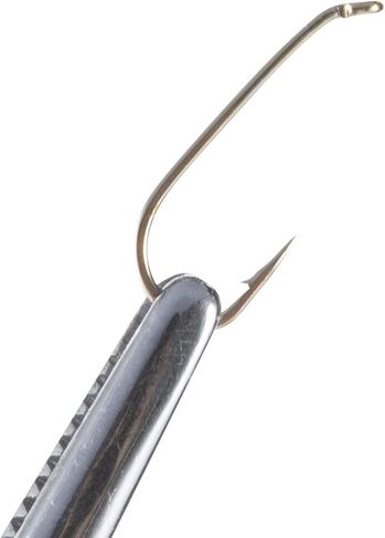 Goture 50pcs Fly Fishing Hooks Dry Fly Tying Hook High Carbon Steel Straight Shank Fishing Tying Jig Hook with Barbed for Nymph, Mosquito, Ant Hook Size 8#-22# in Saudi Arabia