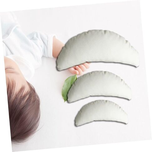 تودمومي وسادة من 3 قطع من سلة التصوير الفوتوغرافي على شكل قمر ولد الفاصوليا ودعائم التصوير البيضاء، وسادة للبنات حديثي الولادة، سلة بيضاء محيطية محشوة مسبقا in Kuwait