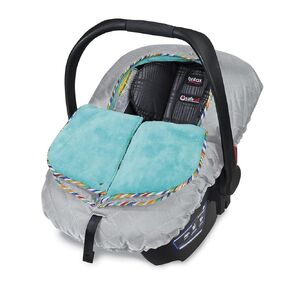 Britax B-Warm Insulated Infant Car Seat Cover, Machine Washable, Polar Mist