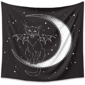 DYRLHZ Green Frog Tapestry Mushroom Tapestry Funny Green Frog on a Plain Black Background for Teen Bedroom Aesthetic Wall Decor (51" x 59") in Kuwait