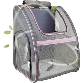 Pet Carrier Backpack, Ventilated and Breathable for Cats Dogs, Collapsible Designed for Travel, Hiking & Outdoor Use Green