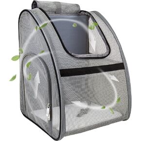 Pet Carrier Backpack, Ventilated and Breathable for Cats Dogs, Collapsible Designed for Travel, Hiking & Outdoor Use Green