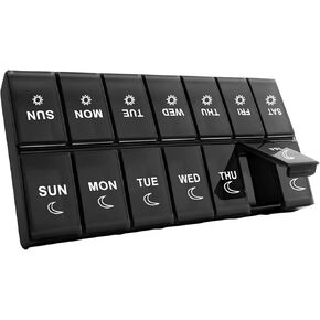 منظم حبوب منع الحمل الأسبوعي، حاوية حبوب منع الحمل الكبيرة، منظم حبوب الدواء لمدة 7 أيام، منظم حبوب الدواء مرتين في اليوم، حاوية حبوب منع الحمل ليلاً ونهارًا، صندوق حبوب منع الحمل للسفر صباحًا ومساءً، علبة حبوب منع الحمل للفيتامينات ومكملات زيت السمك in Kuwait