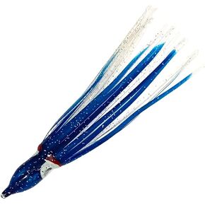 4.5" Squid Skirts - Blue Sliver #15-40 Pieces