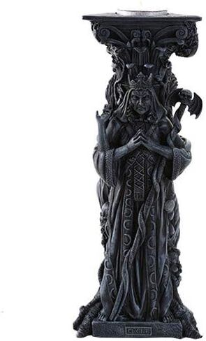 Pacific Giftware Triple Goddess Mother Maiden Crone Tea Light Candle Holder Stand 10 Inch (Gray Stone) in Saudi Arabia