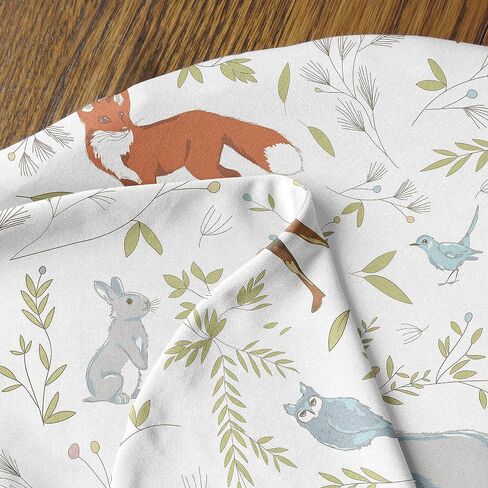 Sweet Jojo Designs Woodland Animal Toile Baby Boy or Girl Cocoon and Beanie Hat 2pc Set Jersey Stretch Knit Sleeping Bag for Infant Newborn Nursery Sleep Wrap Sack - Grey Green Forest Bear Deer Fox in Kuwait