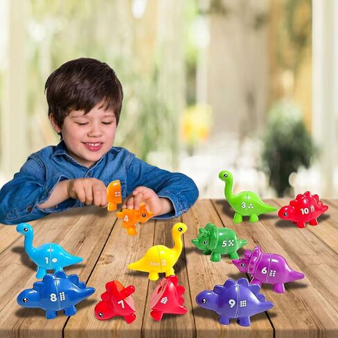 Matching Alphabet Dinosaur Toys for Kids 3-5, Learning ABC Letter for Toddlers Boys Girls Dino Match Game with Uppercase Lowercase Preschool Educational Montessori Fine Motor Toy 13 PCS Double-Sided in Kuwait
