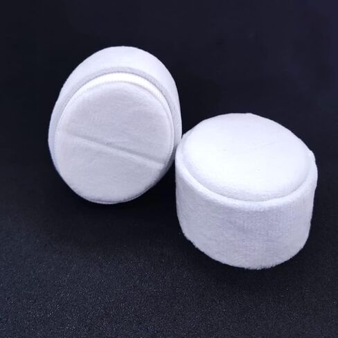 جيه زد تانج صندوق خواتم مخملي بيضاوي الشكل بلون ابيض، حامل عرض خاتم واحد، صندوق تخزين مجوهرات انيق، صندوق هدية للاقتراح والخطوبة والذكرى السنوية وحفلات عيد الميلاد in Kuwait