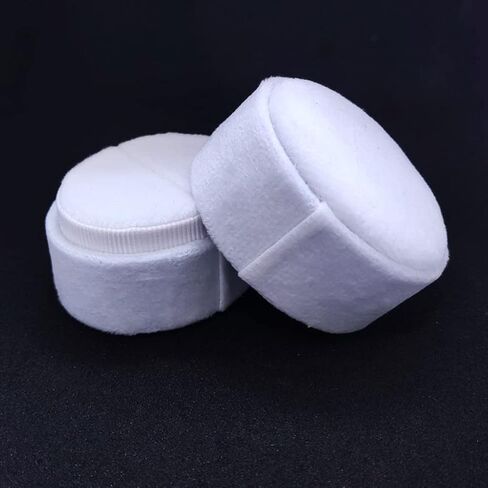 جيه زد تانج صندوق خواتم مخملي بيضاوي الشكل بلون ابيض، حامل عرض خاتم واحد، صندوق تخزين مجوهرات انيق، صندوق هدية للاقتراح والخطوبة والذكرى السنوية وحفلات عيد الميلاد in Kuwait