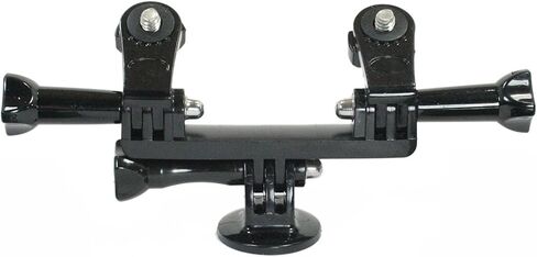 Livestream Gear® - إعداد أجزاء الجهاز المزدوج للبث المباشر أو الفيديو أو الكاميرا الرياضية. احصل على حامل مزدوج، ومحول ثلاثي الأرجل، ومحولين لولبيين؛ الإعداد الكامل. متوافق مع جو برو وآيفون. in Kuwait