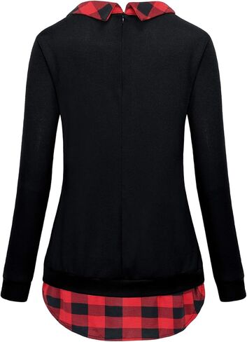 JCZHWQU Women's Classy Lapel Collar Long Sleeve Curved Hem Tunic Sweatshirt in Saudi Arabia