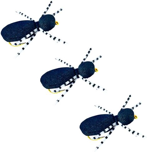 Thor Outdoor Foam Spider Fly Fishing Set – Topwater Dry Flies for Bass, Panfish, and Trout in Kuwait