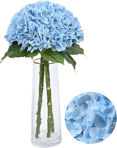 زهور كوبية صناعية بيضاء مقاس 21 بوصة من Dolicer، 3 قطع من زهور الكوبية الصناعية ذات الملمس الحقيقي مع سيقان وأوراق طويلة لباقات القطع المركزية للحفلات DIY الأزهار لتزيين المنزل والزفاف in Kuwait