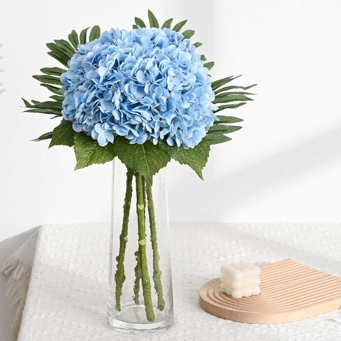 زهور كوبية صناعية بيضاء مقاس 21 بوصة من Dolicer، 3 قطع من زهور الكوبية الصناعية ذات الملمس الحقيقي مع سيقان وأوراق طويلة لباقات القطع المركزية للحفلات DIY الأزهار لتزيين المنزل والزفاف in Kuwait