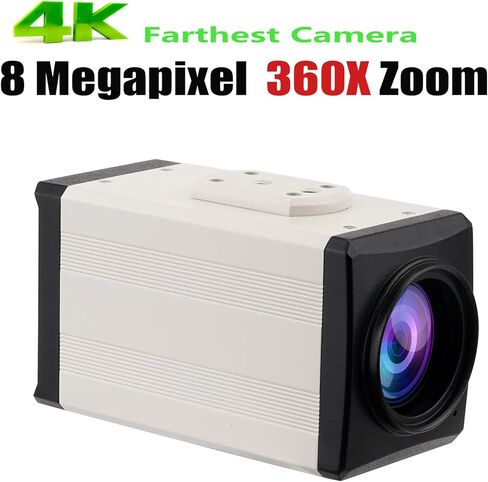 4K 8MP (3840 * 2160) IP Camera 360X Zoom Lens Support RTMP P2P ONVIF Support SD 256G and use MSTAR338Q with somy IMX415 Cmos Support Alarm and FTP Server Box Camera in Kuwait