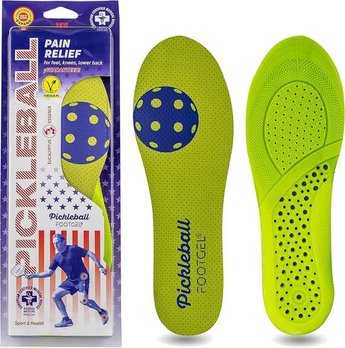 FOOTGEL PICKLEBALL | Designed for the specific biomechanics of this sport thanks to its unique and exclusive triple layer (fabric + high-density foam + Termocrep Gel® for maximum cushioning). (S (Mens 3.5-6 / Women 5-7.5) in Kuwait