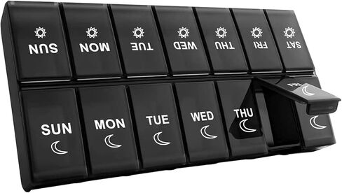 منظم حبوب منع الحمل الأسبوعي، حاوية حبوب منع الحمل الكبيرة، منظم حبوب الدواء لمدة 7 أيام، منظم حبوب الدواء مرتين في اليوم، حاوية حبوب منع الحمل ليلاً ونهارًا، صندوق حبوب منع الحمل للسفر صباحًا ومساءً، علبة حبوب منع الحمل للفيتامينات ومكملات زيت السمك in Kuwait