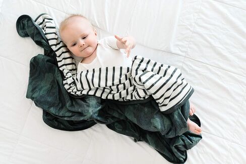 Large Premium Knit Baby 3 Layer Stretchy Quilt Blanket Hunter by Copper Pearl in Saudi Arabia