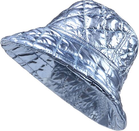 Pilipala المرأة الشتاء قبعة بحافة لامعة معدنية عكسها الدافئة الصيد Boonie موضة واسعة حافة قبعة للجنسين in Kuwait