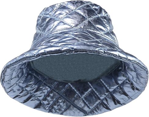 Pilipala المرأة الشتاء قبعة بحافة لامعة معدنية عكسها الدافئة الصيد Boonie موضة واسعة حافة قبعة للجنسين in Kuwait