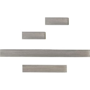 Melannco Floating Chunky Shelves for Bedroom, Living Room, Bathroom, Kitchen, Nursery, Set of 4, Black, 4 Count in Saudi Arabia