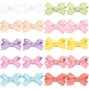 مشابك صغيرة من رؤيا لشعر الأطفال الناعم، مشابك شعر للأطفال، أقواس صغيرة للرضع، إكسسوارات شعر للفتيات الصغيرات، مشابك شعر لحديثي الولادة، 20 قطعة شعر (B-20 قطعة) in Kuwait