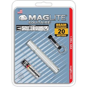 Maglite سوليتير المتوهجة 1-خلية AAA مصباح يدوي، فضي in Kuwait
