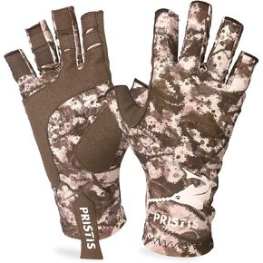 Pristis UPF 50+ Fishing Fingerless Gloves, Breathable Water/Jungle CAMO | UV Protection Thin Half-finger Sun Gloves for Men Women Boys Kids Kayaking Paddling Hiking Sailing Canoeing Saltwater in Saudi Arabia