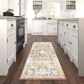 Universal Rugs Hallway Runner Rug 2x8 - Traditional Runners for Hallway, Kitchen, Entryway, Bathroom, Laundry Room Carpet - Alfombras para Salas, Cream - Adilene (CHL1217 2x8) in Saudi Arabia