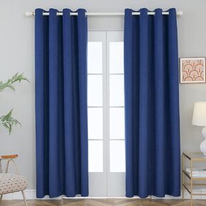 FY FIBER HOUSE Velvet Curtains Dark Green Elegant Grommet Curtains Thermal Insulated Soundproof Room Darkening Curtains/Drapes for Classical Living Room Bedroom Decor 52 x 95 Inch Set of 2 in Kuwait