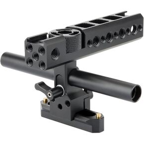 NICEYRIG NATO Handle with Quick Release Safety Rail 70mm, 15mm Rail Block DSLR Camera Cage Top Grip Handgrip Applicable for Sony A7SIII /A7RIV/A7RIII/A7III/A7II in Kuwait