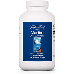 Allergy Research Group Mastic Gum Supplement - Authentic Chios Matisha, GI Health, Hypoallergenic, Vegetarian Capsules - 120 Count