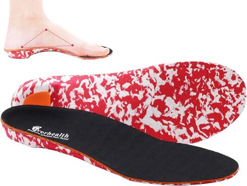 Everhealth Supportive Insoles Plantar Fasciitis Shoe Insole Inserts for Men Women, Flat Feet Heel Pain Metatarsal Over Pronation Orthotic Insoles, Arch Support Insole for Walking Running Hiking in Kuwait