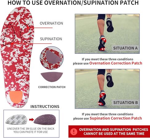 Everhealth Supportive Insoles Plantar Fasciitis Shoe Insole Inserts for Men Women, Flat Feet Heel Pain Metatarsal Over Pronation Orthotic Insoles, Arch Support Insole for Walking Running Hiking in Kuwait