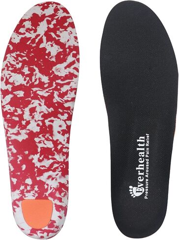 Everhealth Supportive Insoles Plantar Fasciitis Shoe Insole Inserts for Men Women, Flat Feet Heel Pain Metatarsal Over Pronation Orthotic Insoles, Arch Support Insole for Walking Running Hiking in Kuwait