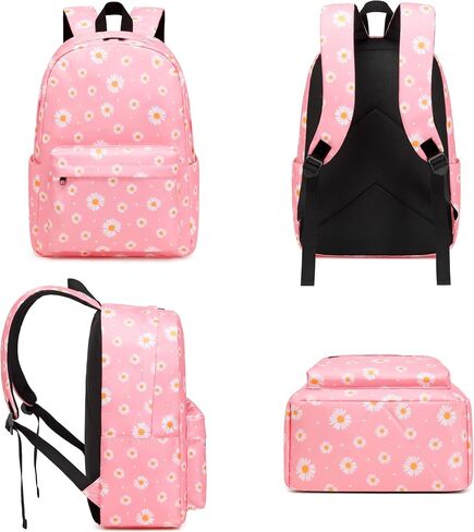 Kouxunt Girls School Backpacks for Kids Teens, 3-in-1 School Bag Bookbags Set with Lunch Bag Pencil Case in Saudi Arabia