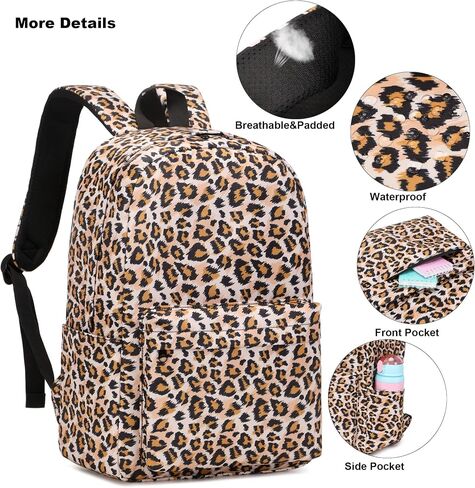 Kouxunt Girls School Backpacks for Kids Teens, 3-in-1 School Bag Bookbags Set with Lunch Bag Pencil Case in Saudi Arabia