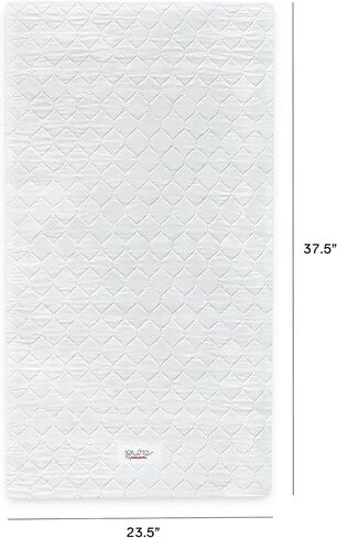 Babyletto Pure Core Mini Crib Mattress, Hybrid Waterproof Cover, Lightweight, Greenguard Gold Certified in Saudi Arabia