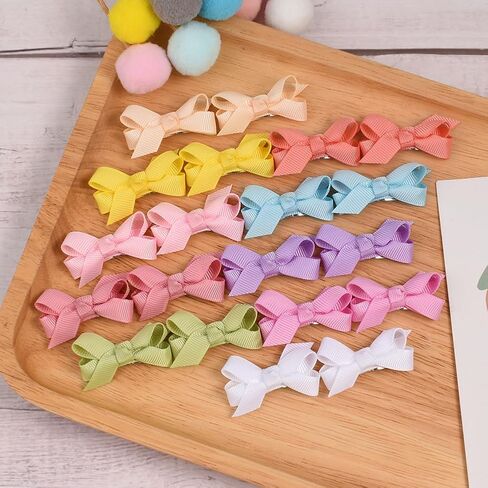 مشابك صغيرة من رؤيا لشعر الأطفال الناعم، مشابك شعر للأطفال، أقواس صغيرة للرضع، إكسسوارات شعر للفتيات الصغيرات، مشابك شعر لحديثي الولادة، 20 قطعة شعر (B-20 قطعة) in Kuwait