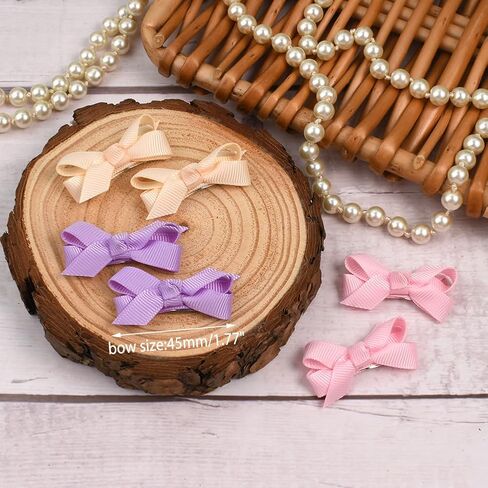 مشابك صغيرة من رؤيا لشعر الأطفال الناعم، مشابك شعر للأطفال، أقواس صغيرة للرضع، إكسسوارات شعر للفتيات الصغيرات، مشابك شعر لحديثي الولادة، 20 قطعة شعر (B-20 قطعة) in Kuwait