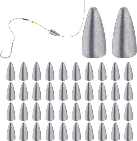 Gefischtter Fishing Weight Sinker Fishing Lead Weights Round Split Shot Sinker Drop Lead Weights No-Roll Olive Heart Removable Fishing Line Sinkers Kit Snagless Sinker Rig for Saltwater and Freshwater in Saudi Arabia