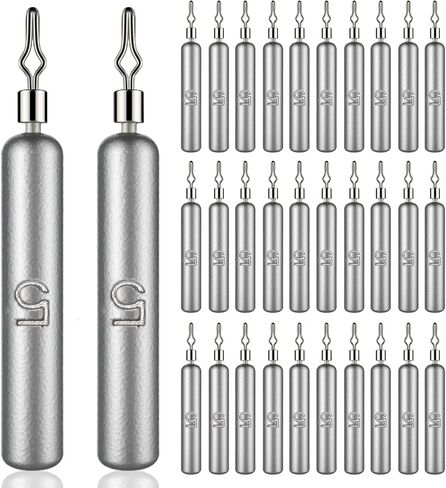 Gefischtter Fishing Weight Sinker Fishing Lead Weights Round Split Shot Sinker Drop Lead Weights No-Roll Olive Heart Removable Fishing Line Sinkers Kit Snagless Sinker Rig for Saltwater and Freshwater in Saudi Arabia