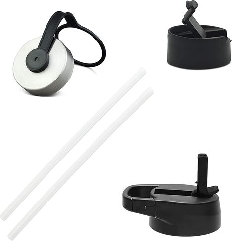 زجاجة مياه رياضية من IRON °FLASK - 3 أغطية سعة 22 أونصة (غطاء من القش)، مقاومة للتسرب - زجاجات رياضية وجيم من الفولاذ المقاوم للصدأ للرجال والنساء والأطفال - ترمس معزول بجدار مزدوج، مقصف معدني in Kuwait