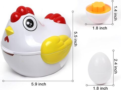 J-hong Matching Easter Eggs 12 PCS Educational Preschool Game, Color and Shape Recognition Skills, Learning Toy Gift for Toddler 1 2 3 Year Old in Kuwait