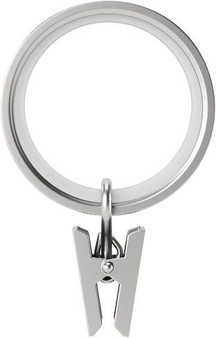 Umbra Cappa Drapery Clip Rings, Small, Nickel/Steel in Saudi Arabia